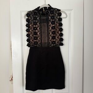 Endless Rose Black Lace Dress
